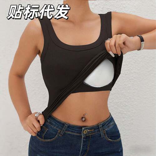 Tank Tops Women Built Bra Racerback Scoop Neck Athletic