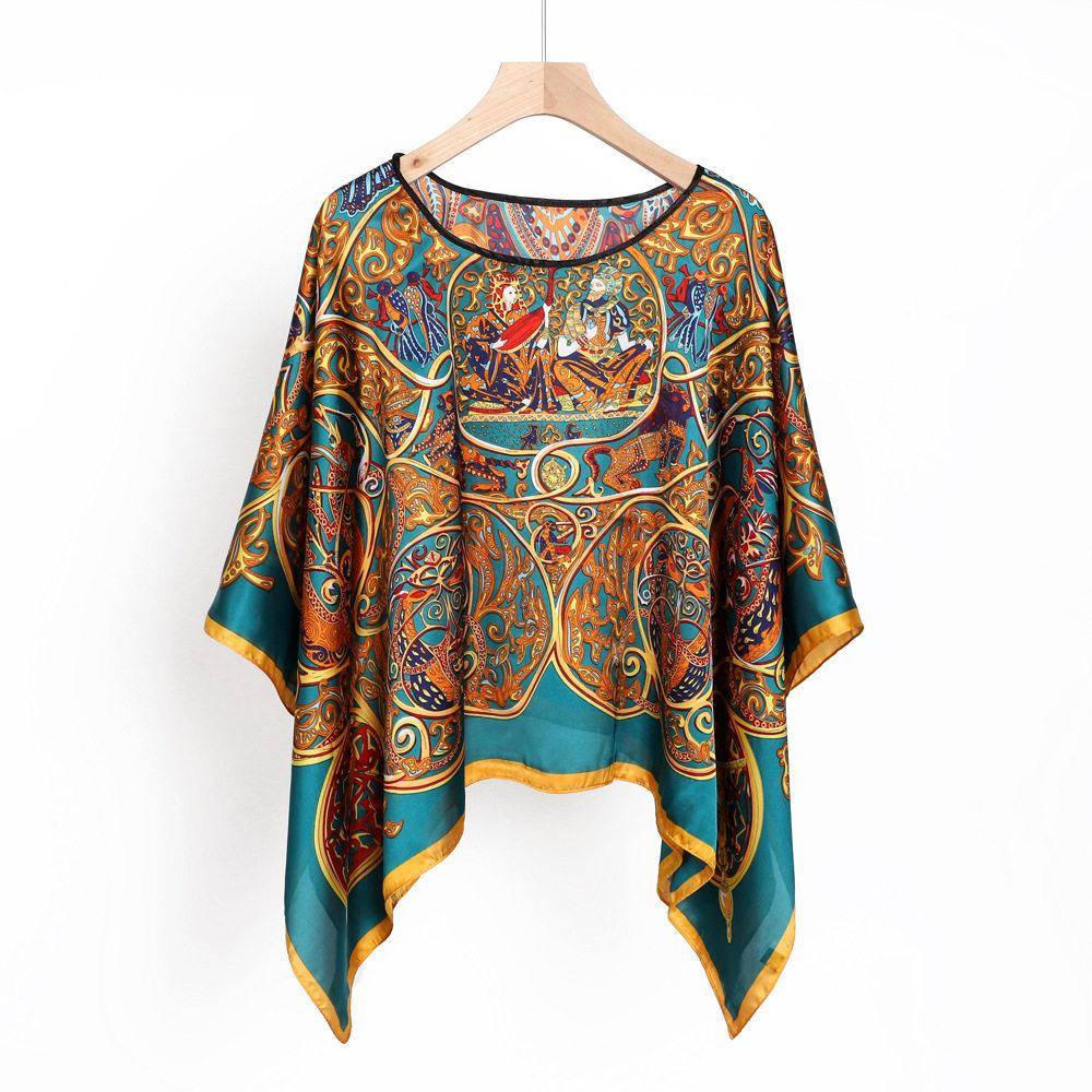 Women Green Geometric Print Pashmina Casual Comfortable