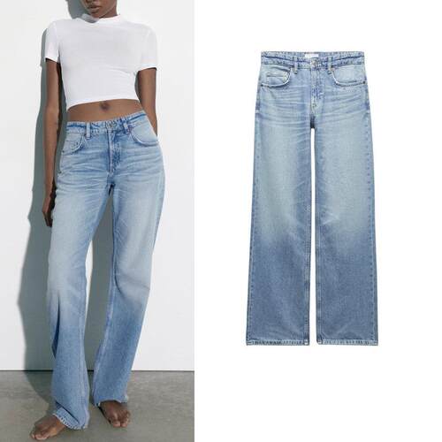 Petite Reg Karly Mid Rise Medium Wash Tummy Control Straight