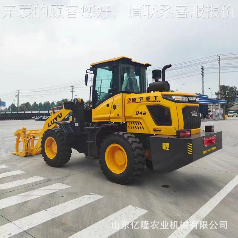 工清程工地垃圾装载机养殖场 清粪装卸铲车 FLL前卸柴式四驱油装