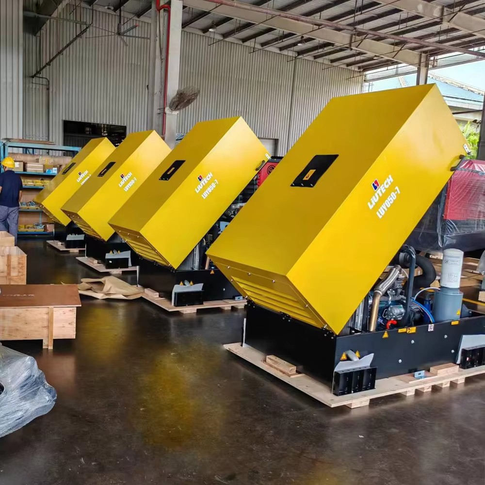 柳富达LUY 050-7柴油空压机建筑工程用小型空气压缩机177cfm7bar