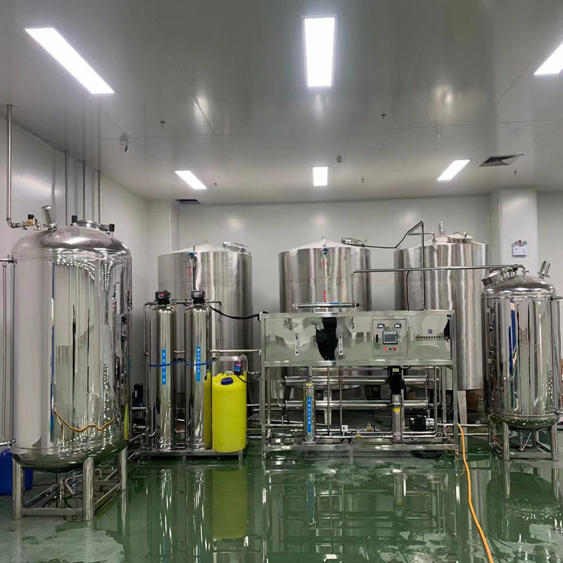 1-5吨阻垢剂加药泵自动垡头纯水设备 弱碱饮水机反渗透水处理设备