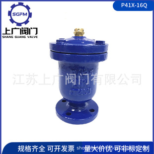 自来水管道快速排气阀 球墨铸铁法兰排气阀 P41X 16Q法兰排气阀