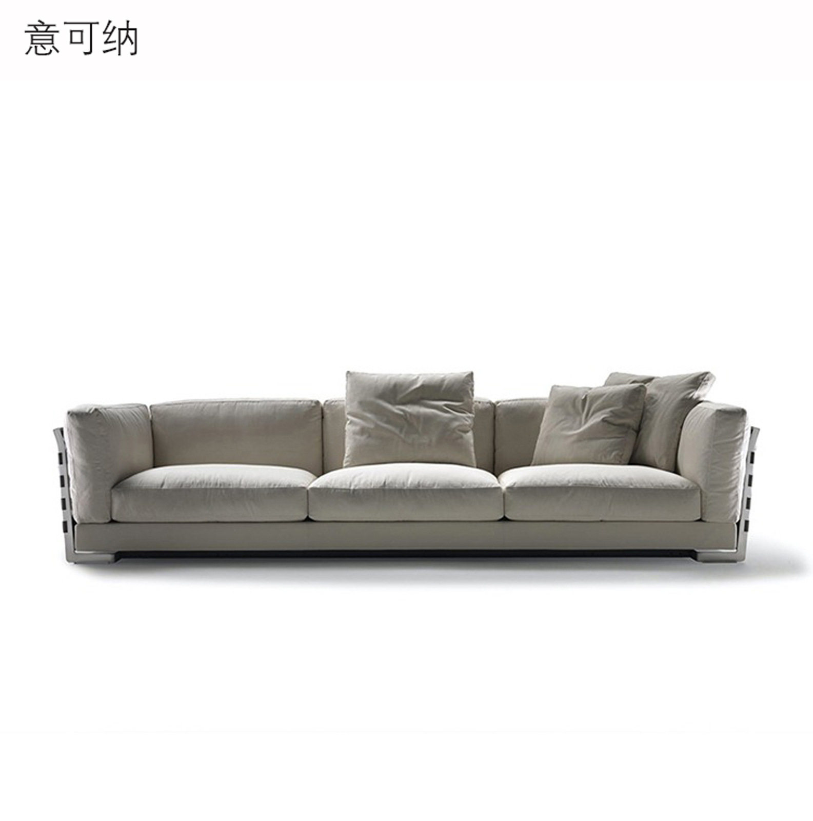 意式极简编织布艺沙发1比1定制
