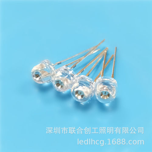 f5高亮草帽红光绿光蓝光led大杯草帽灯珠红灯绿灯蓝灯兰灯