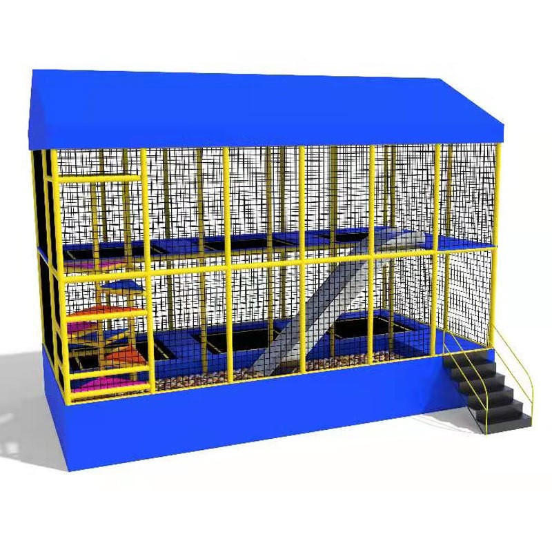 厂家直销儿童蹦蹦床跳床蹦极儿童游乐设施方形弹跳跳床儿童游乐场