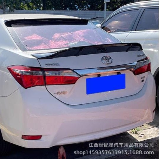 14-18款卡罗拉雷凌尾翼 卡罗拉改装刀锋运动双擎混动ABS烤漆R款