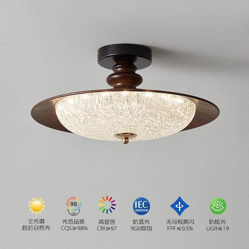 中古风飞碟吸顶灯玄关走廊