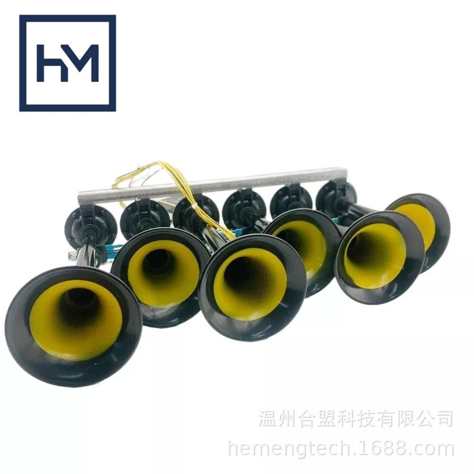 6 管气喇叭BASURI 12V/24V 130 dB 16 旋律卡车货车