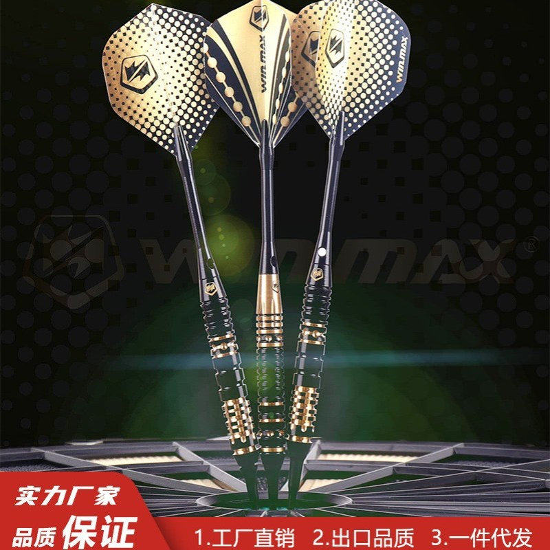 威玛斯家庭休闲娱乐比赛训练16g时尚飞镖48mm铜镖6支铜软镖套装