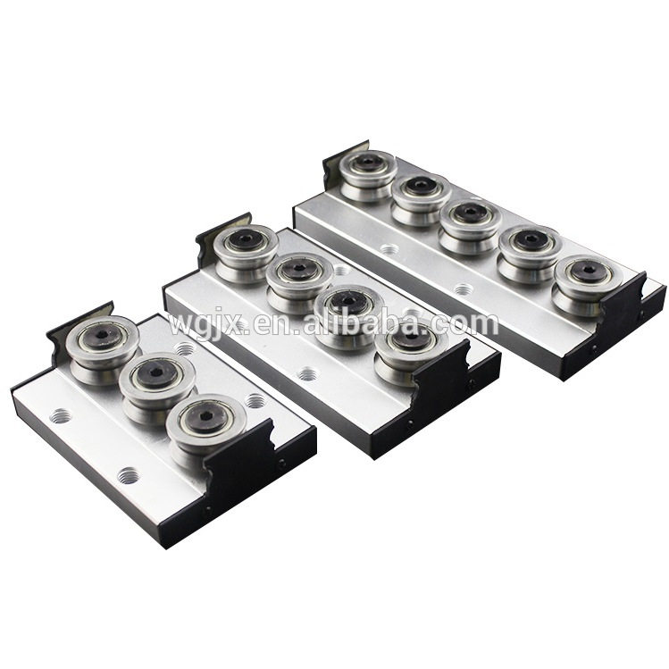 厂家静音滚轮SGR35导轨+SGB35滑块内置双轴心直线导轨线性滑轨