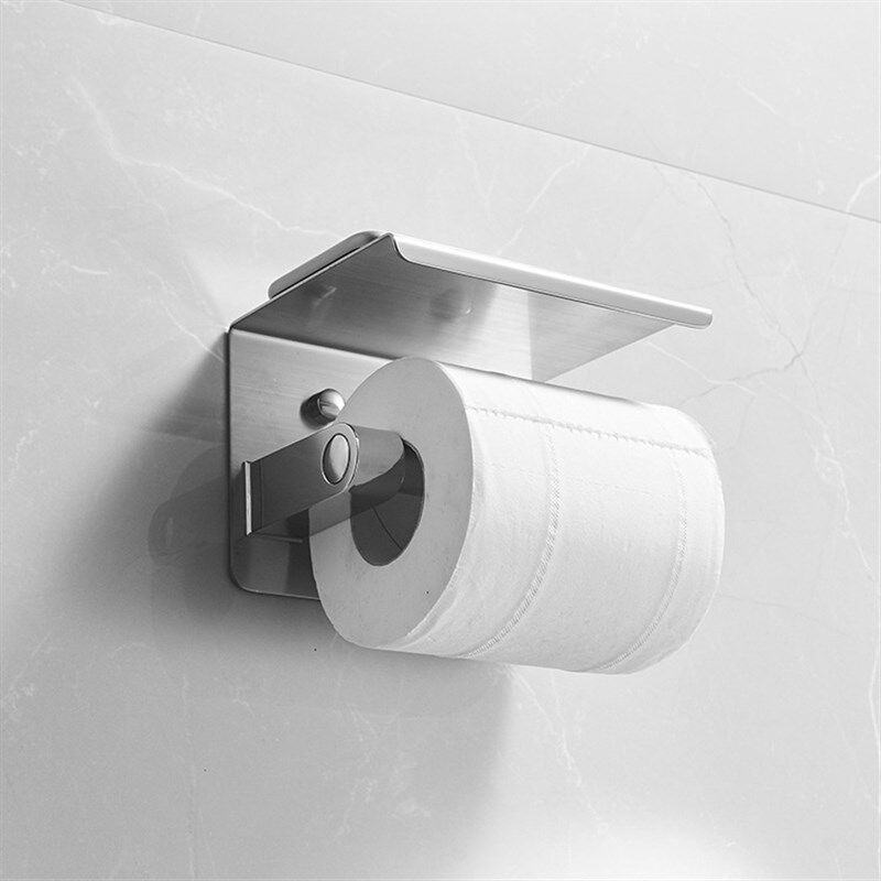 304不锈钢金色纸巾架厨房多功能卷纸架卫生间壁挂置物加厚厕纸架