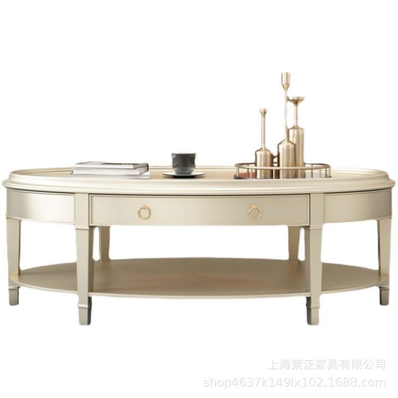 美式轻奢香槟金布艺沙发现代简约实木单双三沙发组合别墅客厅家具