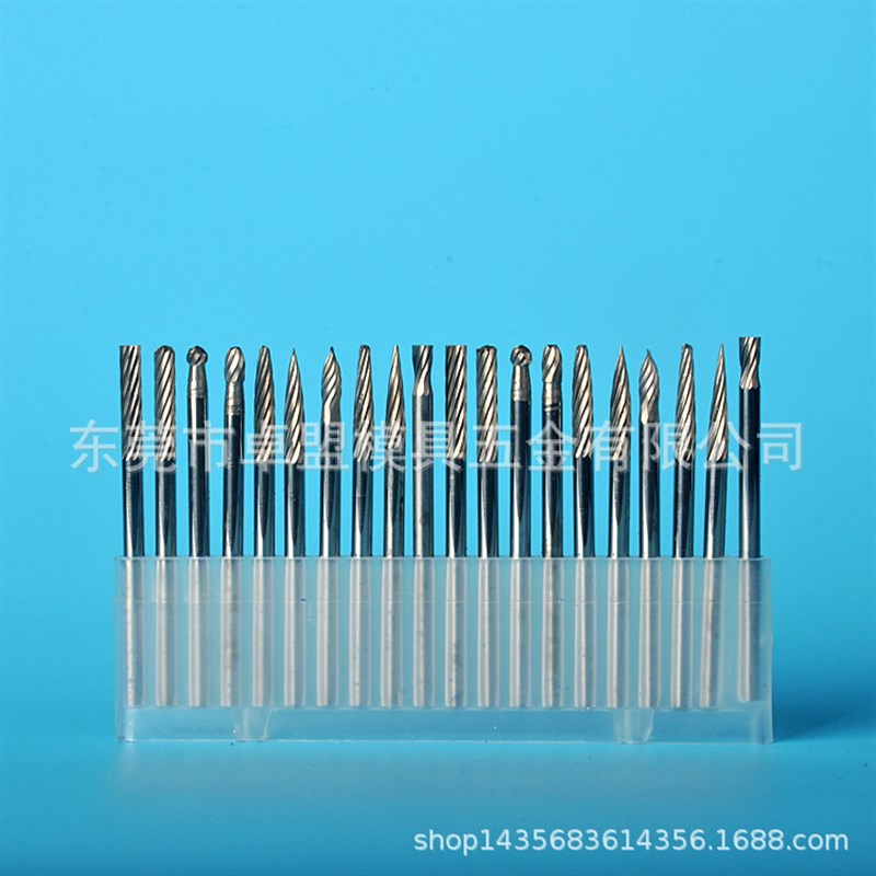 硬质合金钨钢磨头 打磨头 木工旋转锉刀 雕刻铣刀3*3 50mm 长款