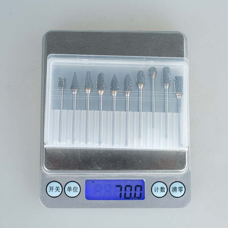 WM3-6mm旋转锉根雕雕刻刀双纹磨头10pcs木雕打磨锉合金打磨头