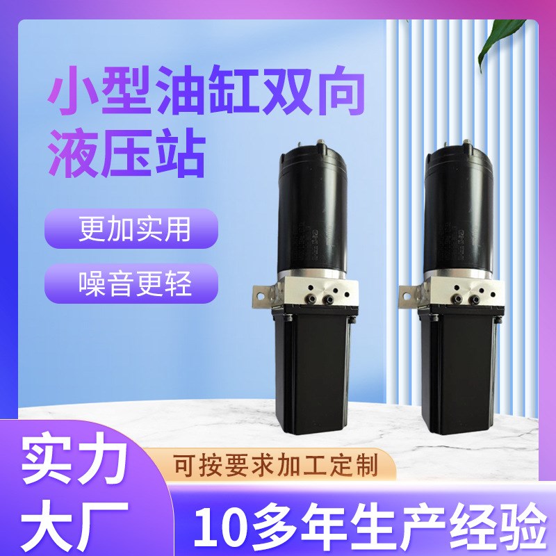 小型油缸双向液压控制系统 12v24v48v60v72v直流双向液压站
