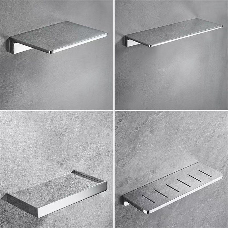 锌合金卫浴置物架壁挂浴室卫生间收纳置物托盘镜前化妆台收纳架