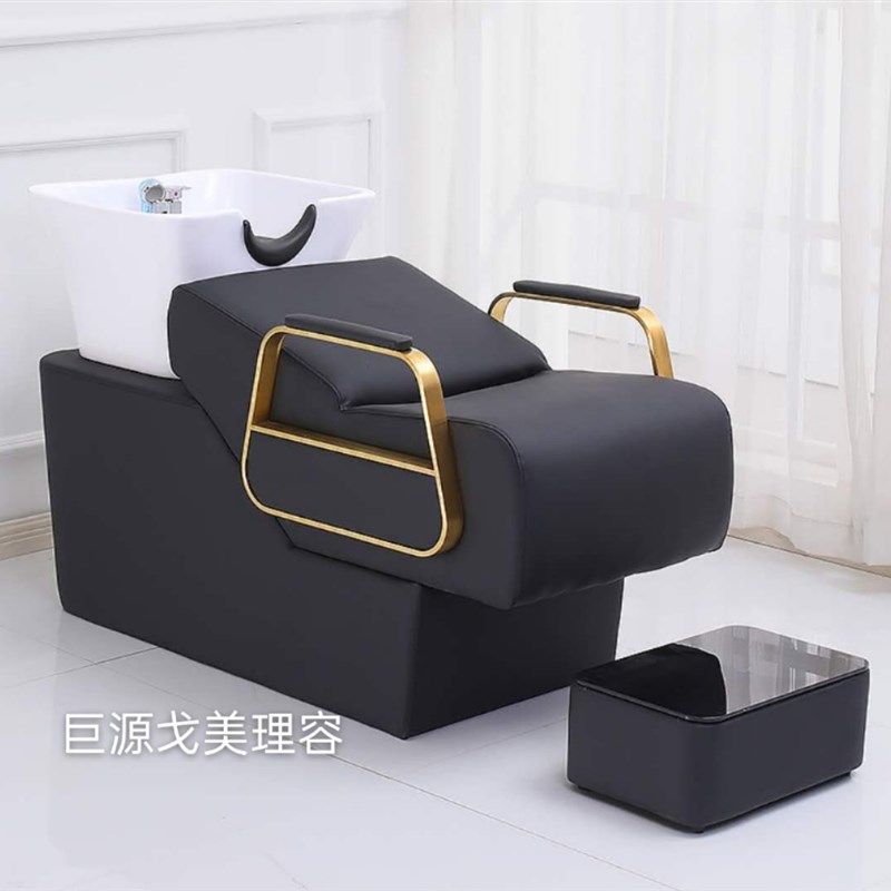 洗头床理发店高档洗头床发廊冲头理发店洗发床陶瓷深盆洗头床玻钢