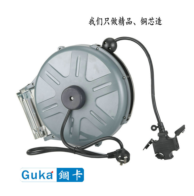 锢卡自动伸缩回收卷管器绕管器电鼓2x1.5m㎡工厂修理店线鼓插板鼓 - 实物图