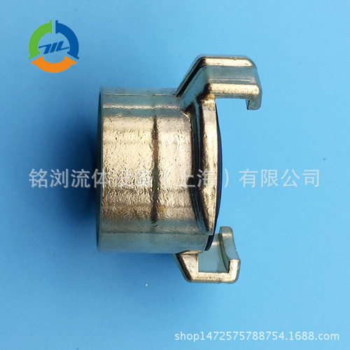 优价供应羊角格卡接头 黄铜内牙旋转接头 铜自锁卡位接头