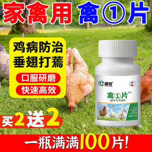 雄牧禽①片正品养小鸡鸭鹅特效救命专用药鸡病防治感拉家禽冒稀便