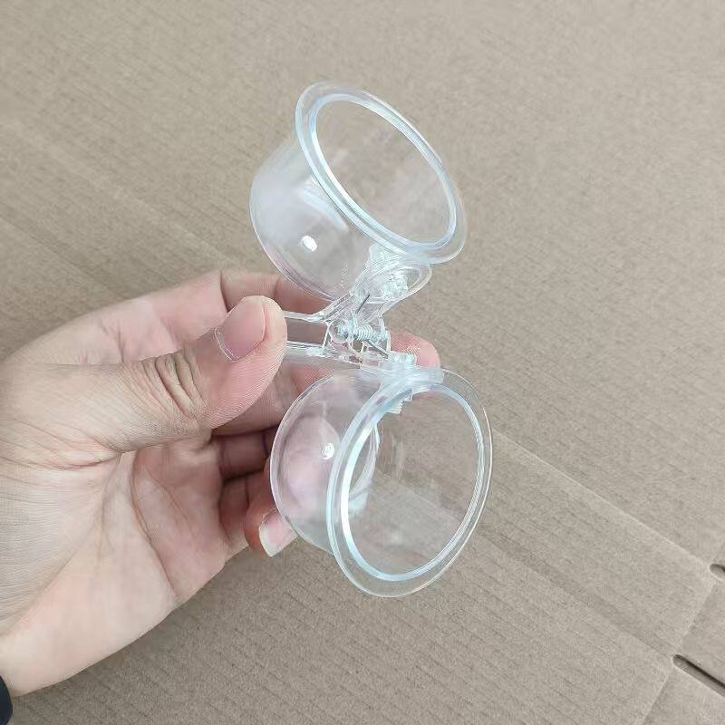 亚克力二合一鹦鹉食盒水盆食盆喂水器防洒夹杯喂食盒