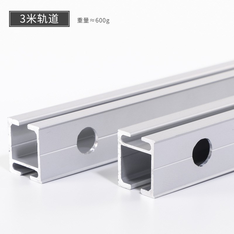 直销新款电视柜书j柜明装式移门滑轨 双向缓冲平趟推拉门导轨轨道