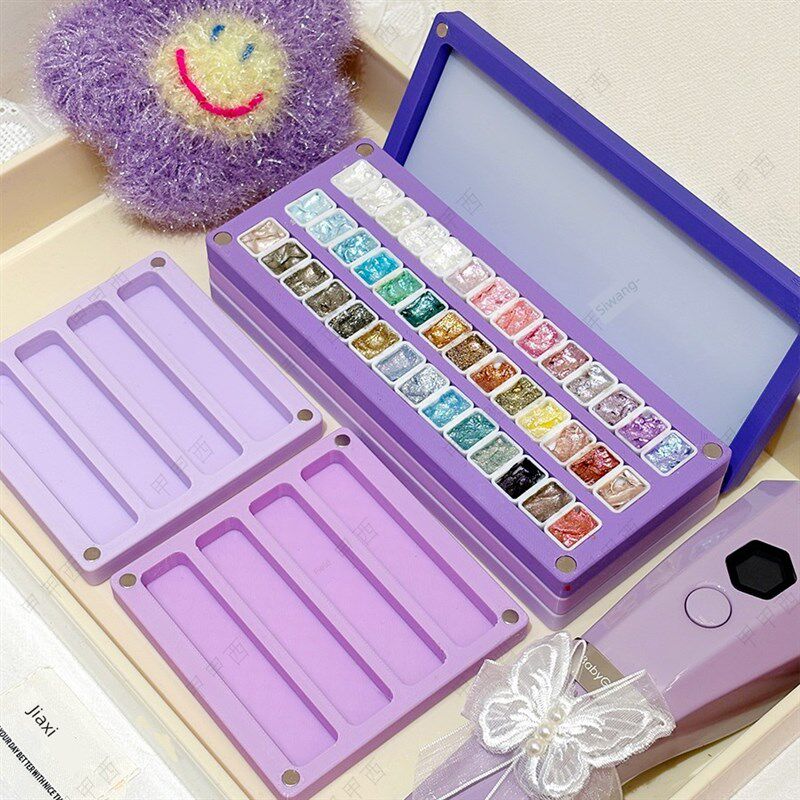 磁性多层梯度指甲油凝胶水彩颜料耐U腐蚀包装格栅