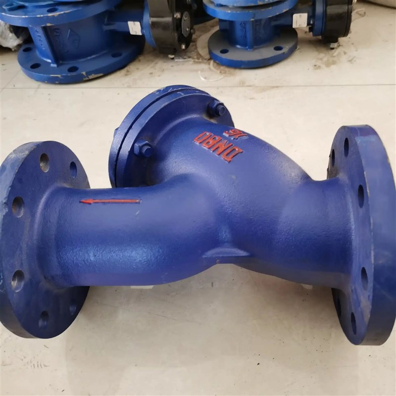 天津卡尔斯GL41H球墨铸铁Y型法兰管道过滤器直通式DN100TDN150DN8