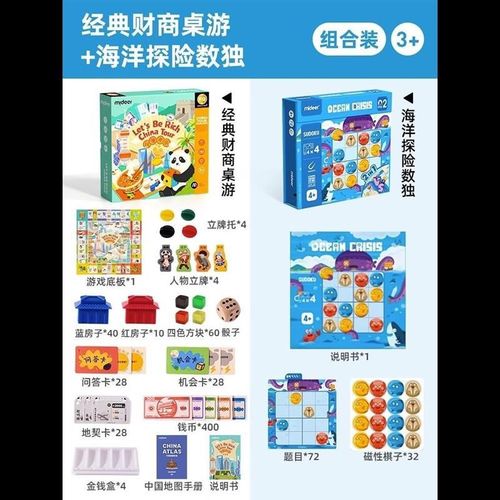 mideer弥h鹿富翁桌游儿童版大中国之旅桌面游戏棋六一儿童节礼物