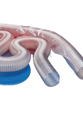 通风管吸尘软管聚氨酯,钢丝大规格大口500Nmm伸缩透明钢丝螺旋径