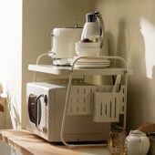 厨房置物架微波炉架烤箱架子台面多功能家用电锅X支架储物架收