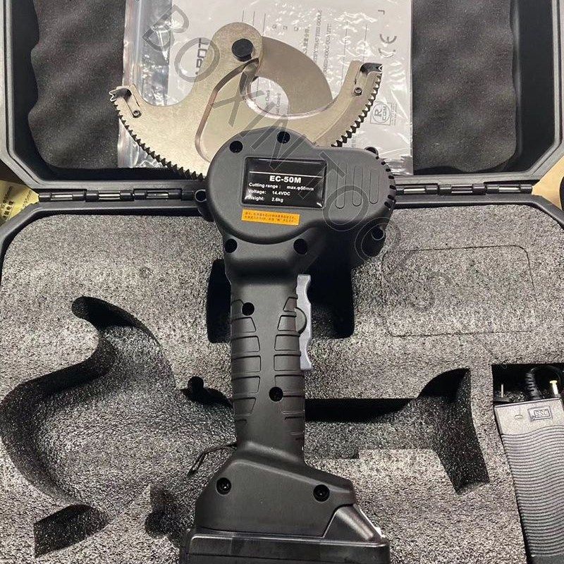 18V便携式 50/65/75mm铜铝铠装电F缆剪 全自动 充电式电动线缆剪