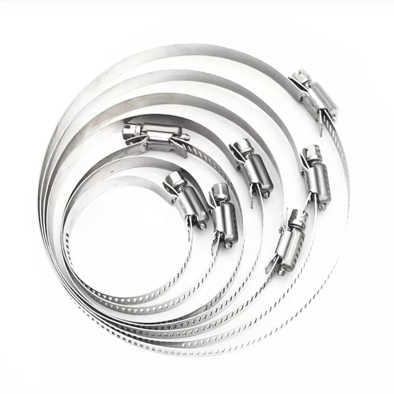 304不锈钢喉箍l卡箍抱箍水管扣活箍快装美式管夹管卡管箍固定收紧