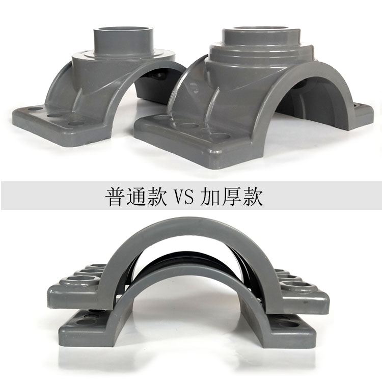 管道增接b口110快速分水马鞍管箍抢修接头三通变径鞍座内丝配件16