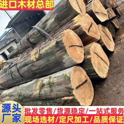贝壳杉原木南洋柏木可替代柏木户外园林景观古建扶手寿材木料