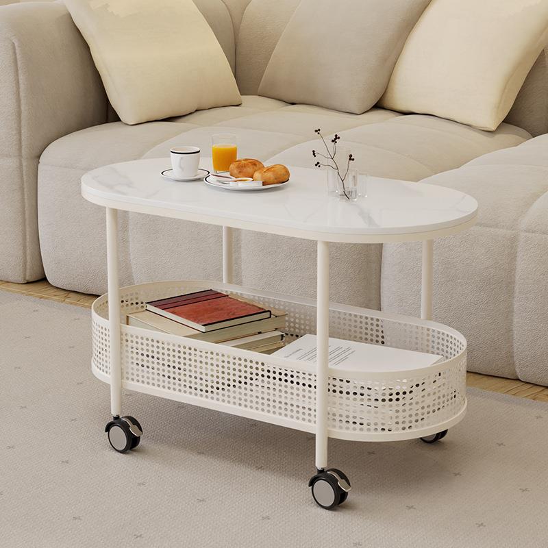 创意沙发边几侧边柜家用客厅简约现代可移动茶几推车小桌子置物架