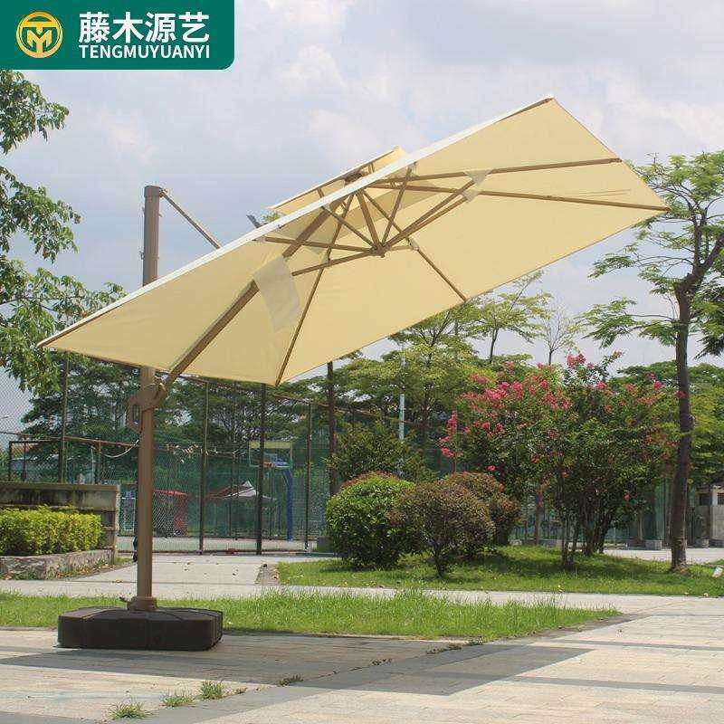 遮阳伞户外庭院伞米白色7字型吊伞售楼别墅花园咖啡厅外摆罗马伞,金属材料及制品,金属结构件,淘宝优惠券,粉丝福利购,淘宝优惠卷