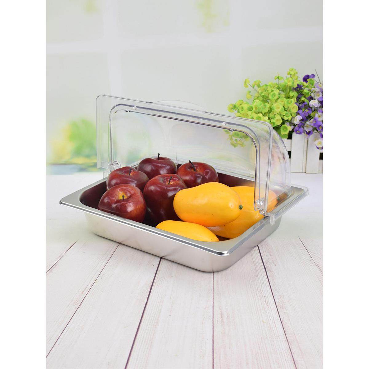 J6DA加厚不锈钢托盘带盖透明防尘罩长方形自助餐凉菜熟食卤菜展示,金属材料及制品,金属结构件,淘宝优惠券,粉丝福利购,淘宝优惠卷