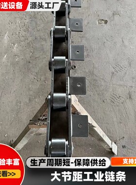 大节距工业传动链条C212提升机滚子输送链C2160H不锈钢弯板传送链