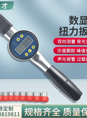 亿才TLcS数显表盘扭力扳手带报警扭矩测试仪高精度预置式电子工具