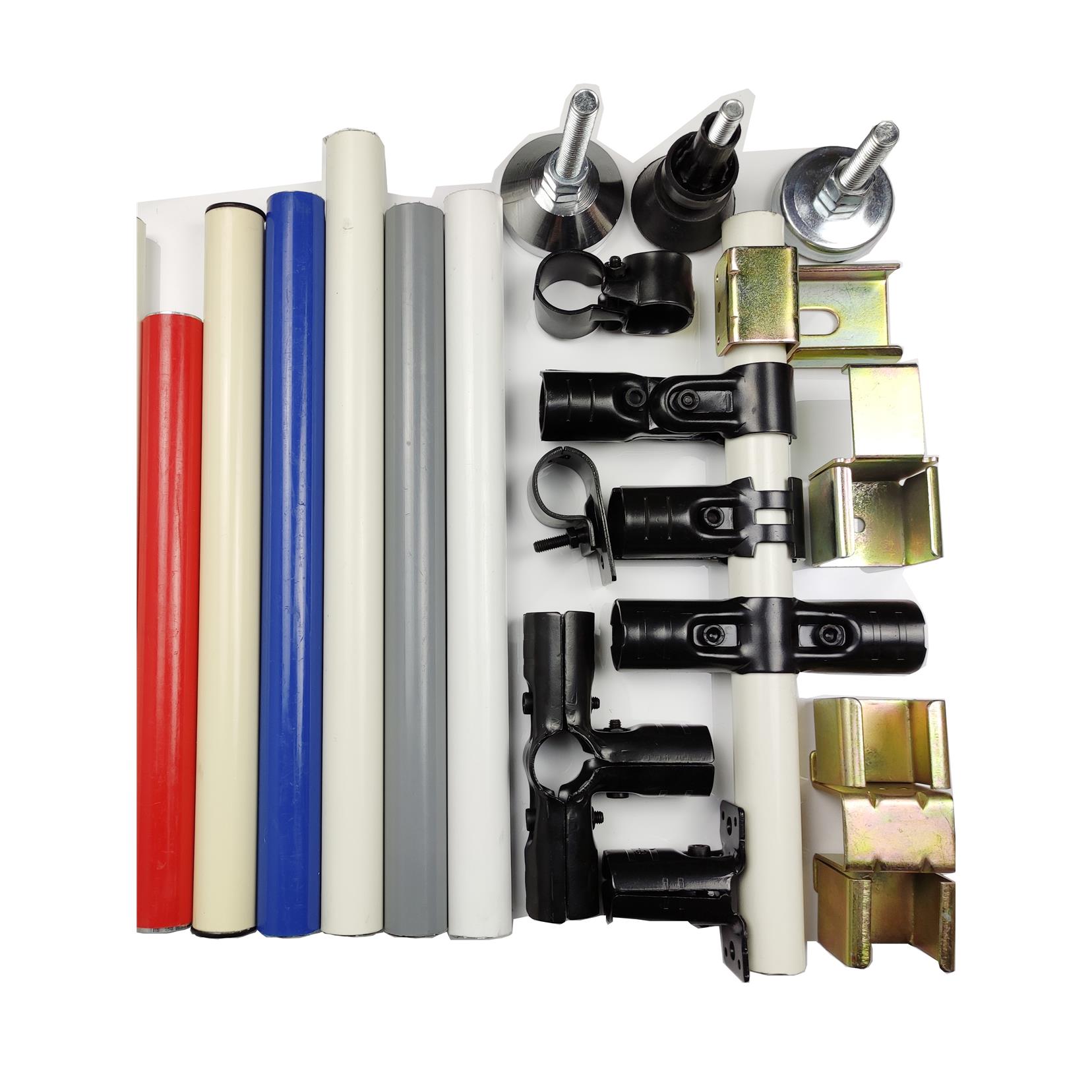 精益管 复合管架子铝合金圆管货架配件 白色28mm钢管Y连接件线棒