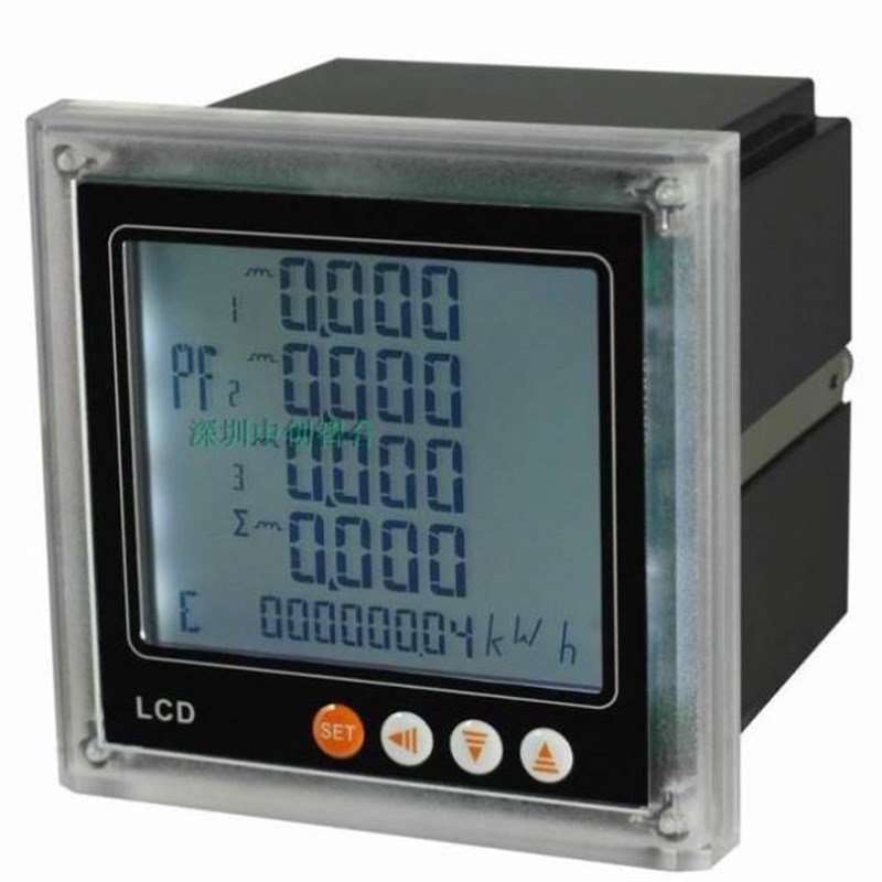 便携式三相设备耗电量多功能电力仪表功率表功率因数表电度电能表
