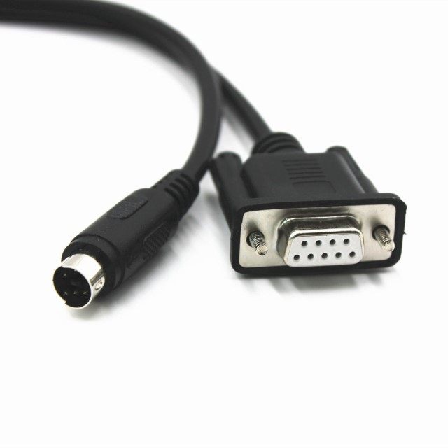 显控SA/SK/AK触摸屏连永宏FBSPLC通讯线圆口4针转串口DB9连接线