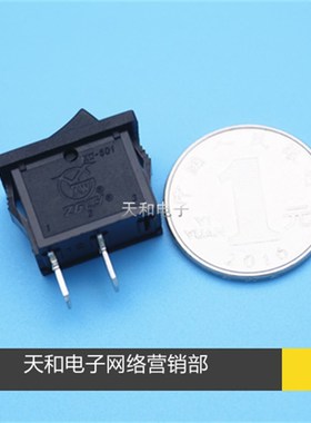 KCD1 XW-601船型开关 2脚2档3脚3档4脚2档 黑色红色带灯电源开关