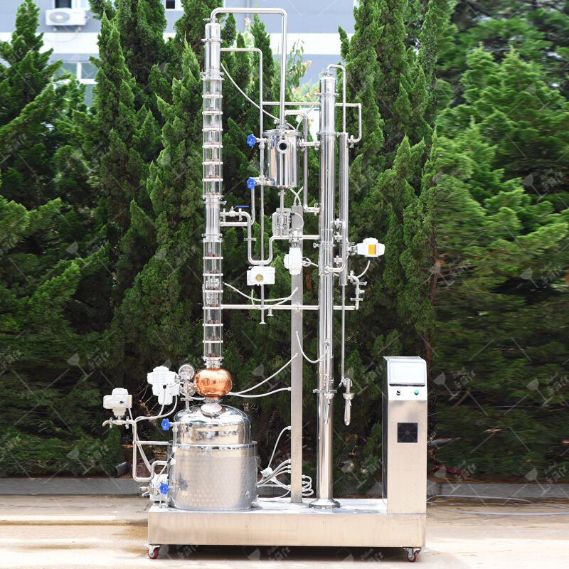 帝伯仕自酿催陈增香提高酒精度50升塔式连续蒸馏器酿酒机分离甲