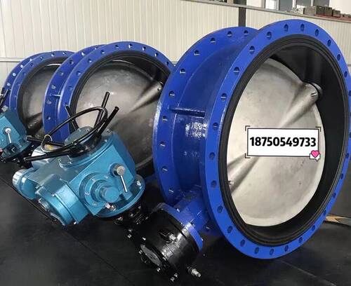 D941X-10Q电动橡胶软密封法兰蝶阀涡轮硬密封对夹式法兰蝶阀DN200