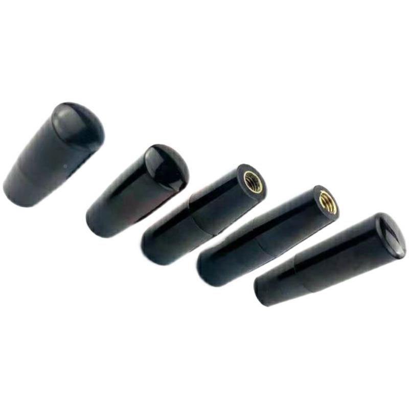 m6内螺纹握柄把柄手铜套芯胶塑料手GRAFC内牙握把M8M1KRF0m12 木