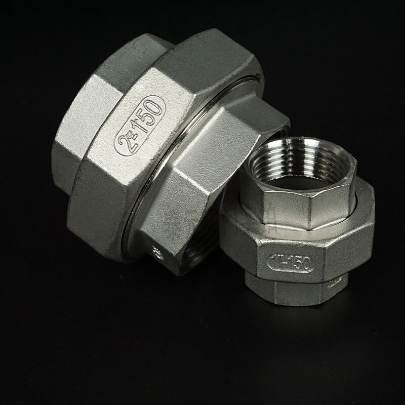 201/304不锈钢内螺纹丝扣外接活接头油任dn15水暖活接头油封6分
