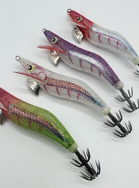 ＵＶ日本木虾鱿鱼钩爆炸钩海钓包布木虾YAMA鱿鱼钩夜光1.8 2.2 2.